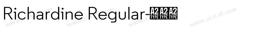 Richardine Regular字体转换
